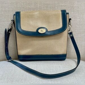 Vintage Coated Canvas Dooney & Bourke Crossbody Bag